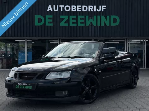 Saab 9-3 Cabrio 2.0t Vector|Black on Black|windscherm|nieuw apk
